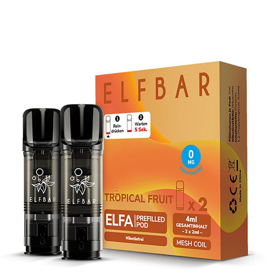 ELFBAR ELFA Tropical Fruit 0mg Nikotin 2er Pack