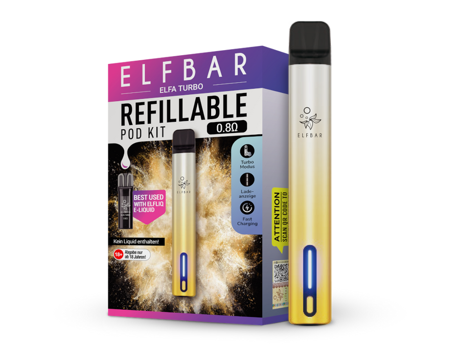 ELFBAR ELFA Turbo Pod Kit 550 mAh Akku - Aurora Gold